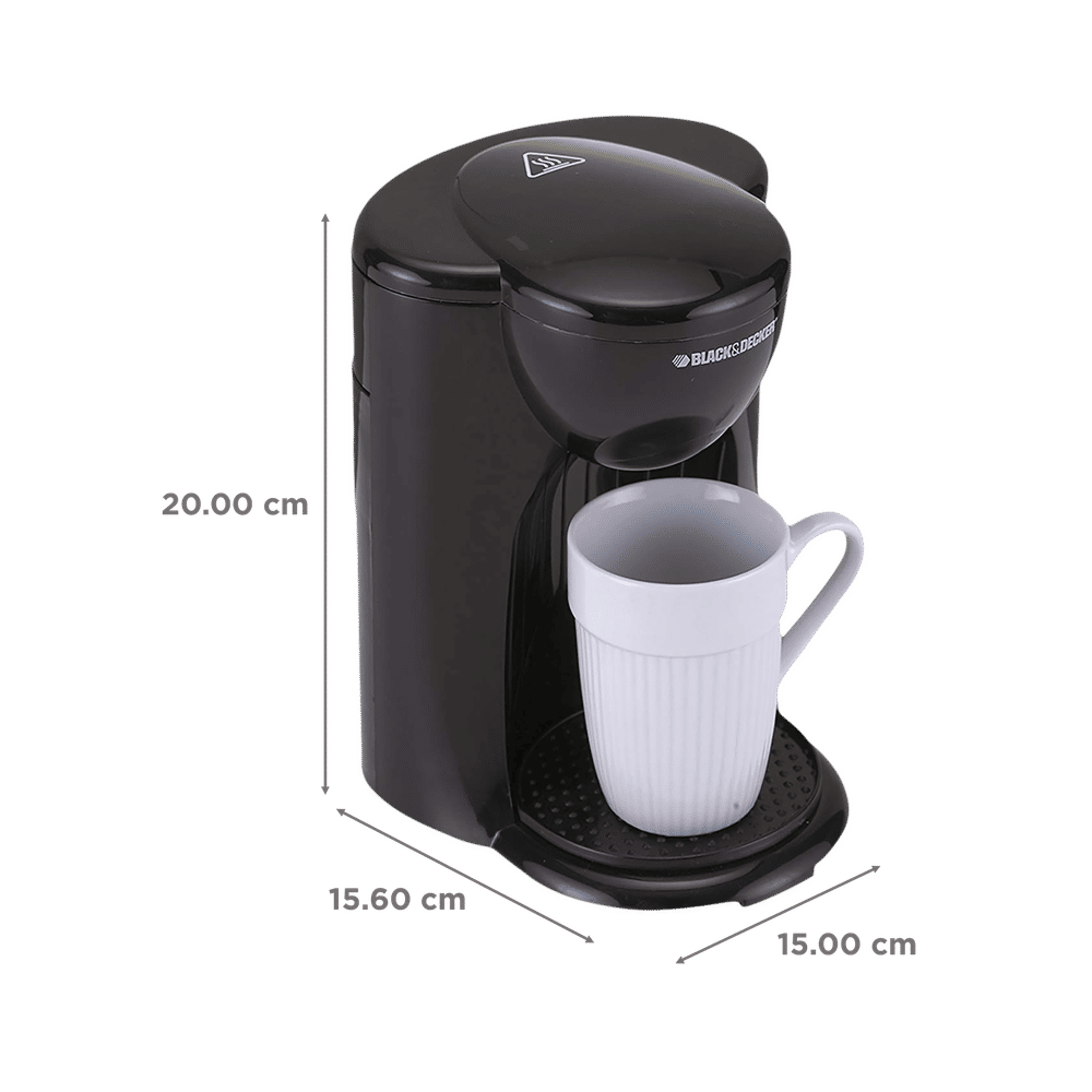 Buy BLACK+DECKER DCM25 330 Watt 1 Cups Automatic Espresso & Drip Coffee Maker with Removable
